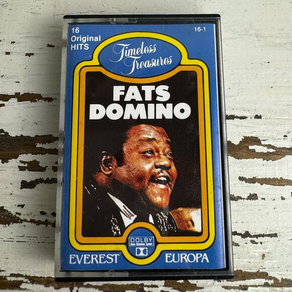Fats Domino Timeless Treasures 16 Hits Cassette Tape Vintage Rhythm Blues Blue - Picture 7 of 7